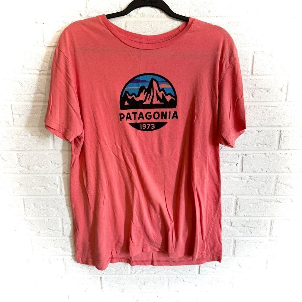Patagonia Men’s Fitz Roy Scope Spiced Red T-Shirt Size Large